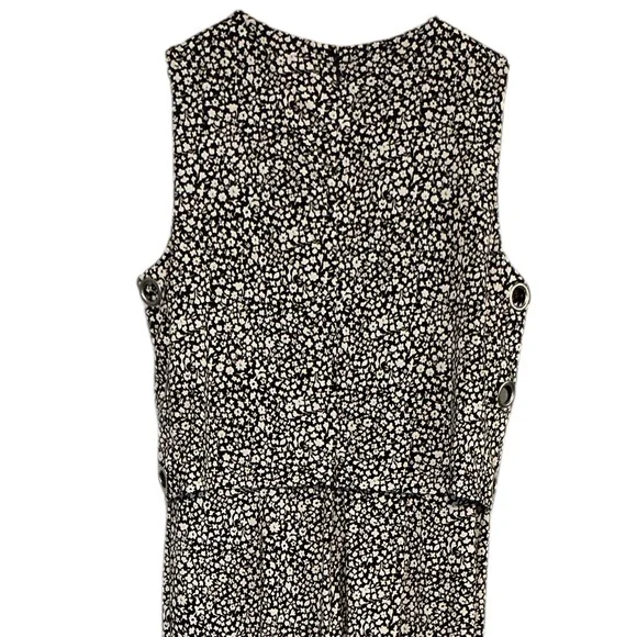 Michael Kors Black and White Patterned Jumpsuit size M - Picture 8 of 12